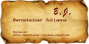 Bernsteiner Julianna névjegykártya